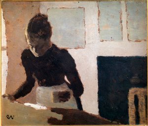 20. yüzyıl ütüsü (tuval üzerine yağlı boya) by Edouard Vuillard