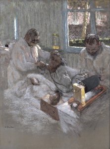 Kardiyolog Henri Vaquez (1860-1936) ve Asistanı Doktor Parvu, la Pitie
