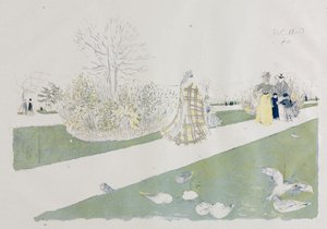 Tuileries Bahçesi by Edouard Vuillard