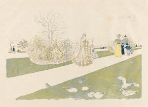 Tuileries Bahçesi Le jardin des Tuileries, 1896