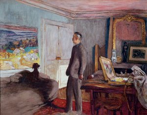 Ressam Pierre Bonnard (1867-1947) evde (tuval üzerine yağlı boya) by Edouard Vuillard