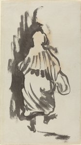 Arkadan Görülen Yürüyen Figür by Edouard Vuillard