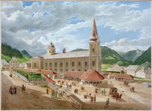 kilise meydanından Mariazell bazilikası