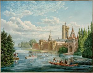 Franzensburg (1801-1836 yılları arasında İmparator I. Franz tarafından yaptırılmıştır) by Eduard Gurk