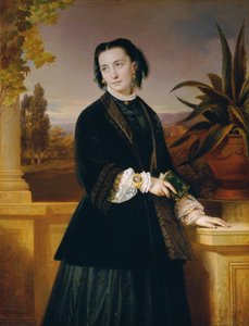 Auguste Engerth, sanatçının eşi by Eduard Ritter von Engerth