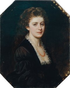 bir bayanın portresi by Eduard Ritter von Engerth