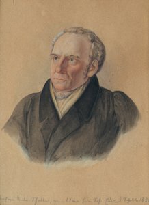 Profesör Anton Schaller (1773-1844), sanatçının babası by Eduard Schaller