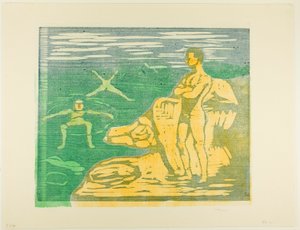 erkek banyo by Edvard Munch
