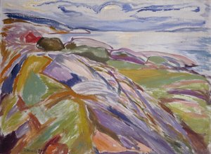 Kıyı manzarası, Hvitsten by Edvard Munch