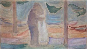 Sahilde çift by Edvard Munch