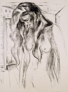ağlayan kız; ağlayan kız by Edvard Munch