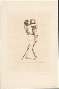ölüm ve kadın by Edvard Munch
