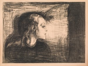 hasta kız by Edvard Munch