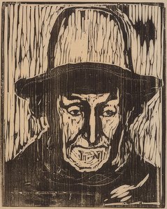 Yaşlı balıkçı. 1897 by Edvard Munch