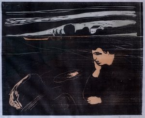 Akşam (Melankoli III) by Edvard Munch