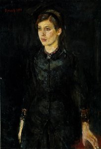 Siyahlı Inger Munch by Edvard Munch