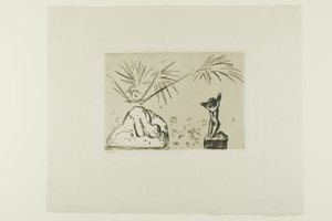Heykellerle İç Mekan by Edvard Munch