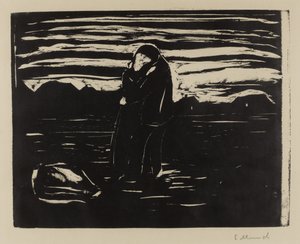 Tarlada Öpücük, 1905 by Edvard Munch
