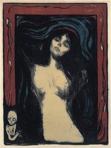 Madonna Seven Kadın, 1895-1900 by Edvard Munch
