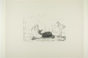 Omega ve Geyik by Edvard Munch