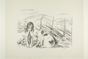 Omega ve Domuz by Edvard Munch