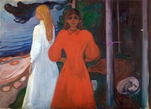 kırmızı ve beyaz by Edvard Munch