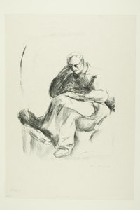 oturan adam by Edvard Munch