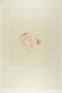 Şapka I ile Otoportre by Edvard Munch
