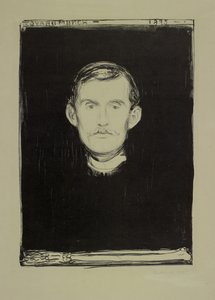Otoportre, 1895 by Edvard Munch
