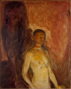Cehennemde Otoportre Resim Edvard Munch (1863-1944) 1895 yakl. Güneş. 81.5x65.5 cm Oslo, Belediye Sanat Koleksiyonları Munch Müzesi (Musee Munch) by Edvard Munch