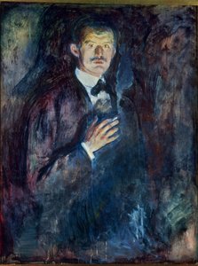 Sigaralı otoportre (tuval üzerine yağlıboya) by Edvard Munch