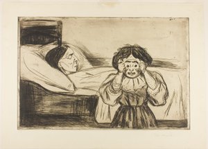 Ölü Anne ve Çocuğu by Edvard Munch