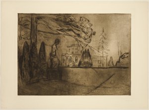 Gece Bahçesi by Edvard Munch