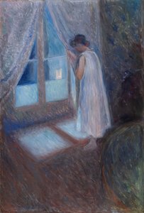 Penceredeki Kız, 1893. by Edvard Munch
