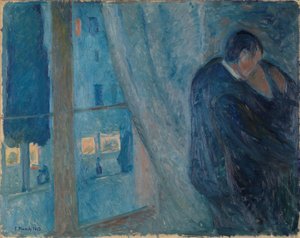 Öpücük, 1892. by Edvard Munch