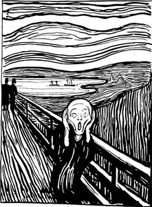 Çığlık, 1895. by Edvard Munch