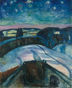 Yıldızlı Gece by Edvard Munch