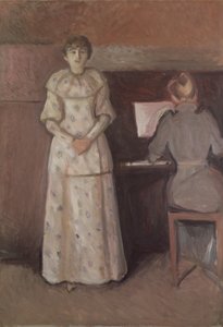 İki Kızkardeş, Ragnhild ve Dagny Juel by Edvard Munch