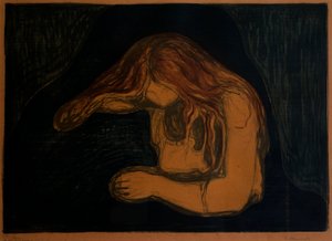 Vampir (Vampir II) by Edvard Munch