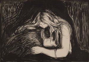 Vampir II. 1895/1902 by Edvard Munch