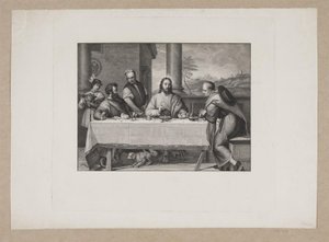 İsa ve Emmaus by Edvard Sonne