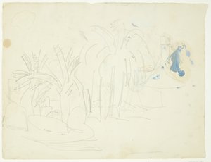 Palmiye ağaçlarıyla dolu bir manzara, Cannes by Edvard Weie