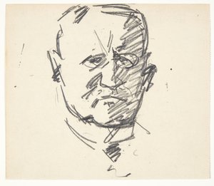 Profesörün portresi için çalışma, dr.med. Carl Lorentzen (1860-1932) by Edvard Weie