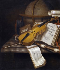 Vanitas Natürmort - Peinture par Edwaert Collier (1642-1708), - Tuval üzerine yağlı boya, 71,6x60,6 - Özel Koleksiyon by Edwaert Colyer or Collier