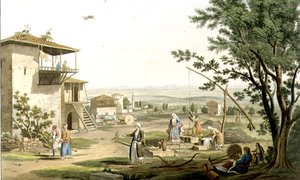 Larissa, Frederick Christian Lewis (1779-1856) pub tarafından oyulmuş 