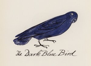 Edward Lear, Kuş Kitabı: Lacivert Kuş (renkli taş)