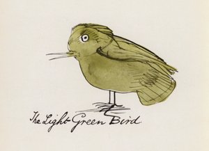 Edward Lear, Kuş Kitabı: Açık Yeşil Kuş (renkli taş)