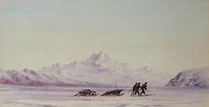 Arctic Scene (kağıt üzerine sulu boya)