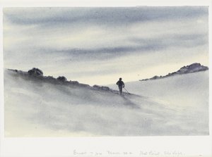 Gün batımı, 19:00, Mart 30.11, Kulübe Noktası, Kayak Pisti, 1911 by Edward Adrian Wilson