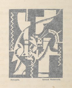 Newcastle, Edward Wadsworth tarafından BLAST no. 1, Vorticist dergisi